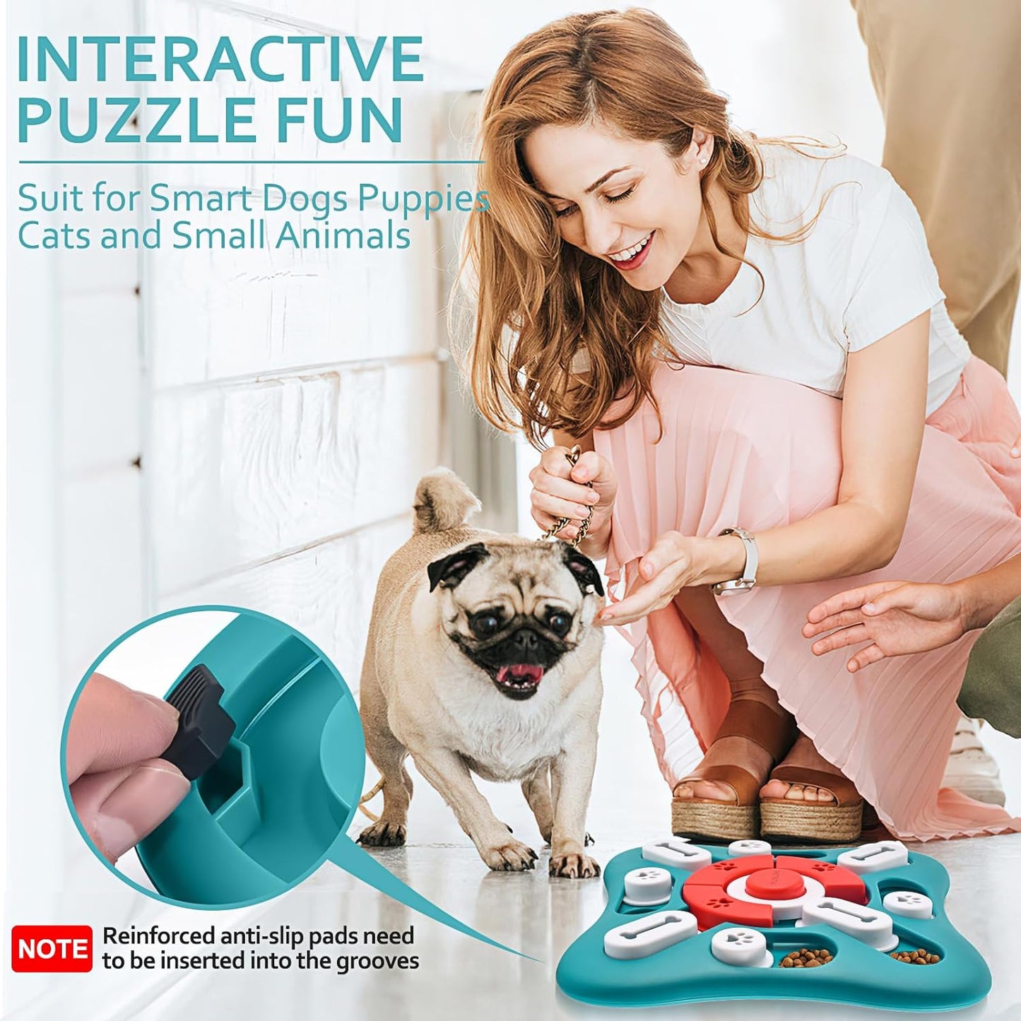 Interactive Dog Puzzle Toy – IQ Training & Slow Feeder Game for Dogs & Cats (10")