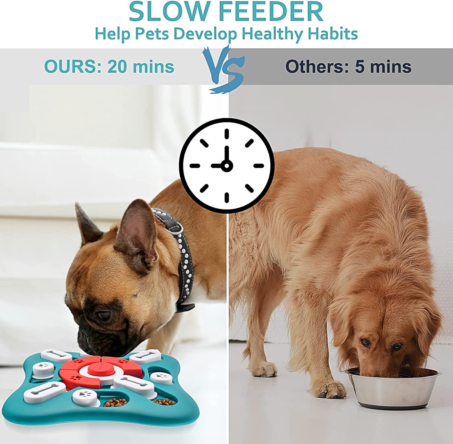 Interactive Dog Puzzle Toy – IQ Training & Slow Feeder Game for Dogs & Cats (10")