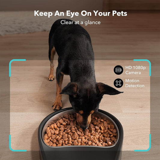 Smart Automatic Pet Feeder with Camera – 1080P WiFi, 2-Way Audio, Night Vision & Motion Alerts