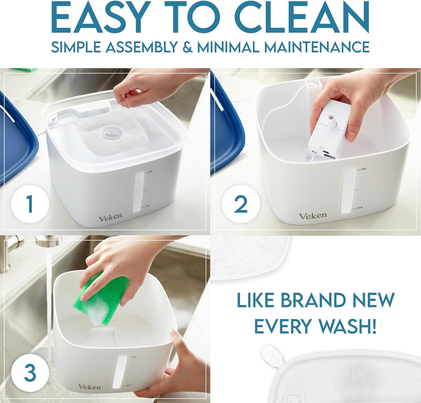 Automatic Pet Water Fountain (95oz/2.8L) – Award-Winning Dispenser with Filters for Cats & Dogs