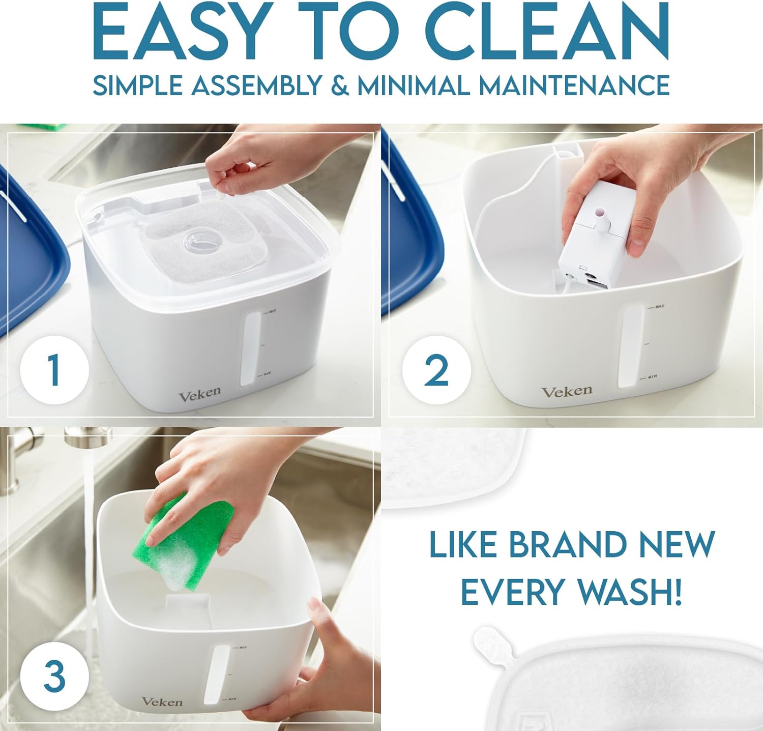 Automatic Pet Water Fountain (95oz/2.8L) – Award-Winning Dispenser with Filters for Cats & Dogs