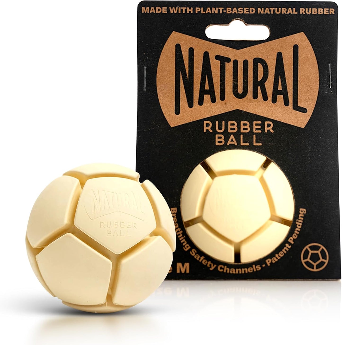 Eco-Friendly Natural Rubber Dog Ball – Durable Chew & Fetch Toy for Medium to Large Dogs