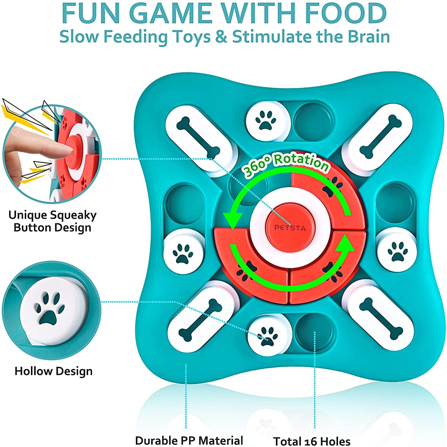 Interactive Dog Puzzle Toy – IQ Training & Slow Feeder Game for Dogs & Cats (10")